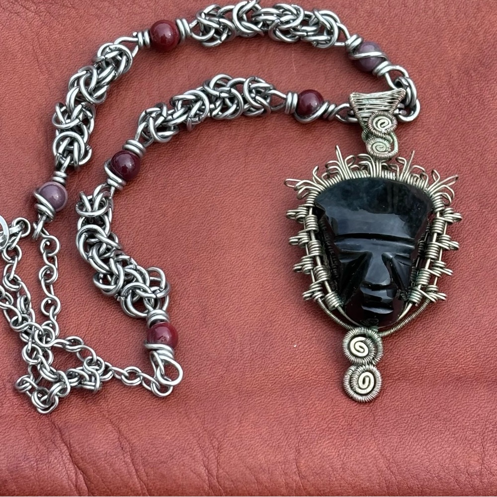 One of a Kind Handmade Tribal Necklace!